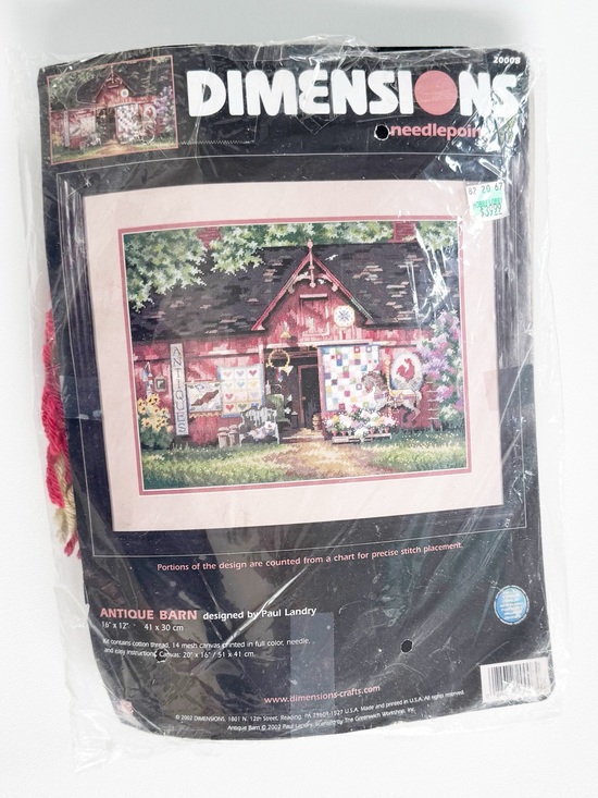 Dimensions Other - Dimensions Vintage Antique Barn Needlepoint Kit - Paul Landry